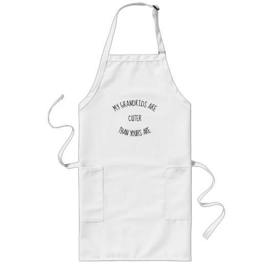 私の孫は君より可愛い。おもしろい引用文 ロングエプロン (正面)