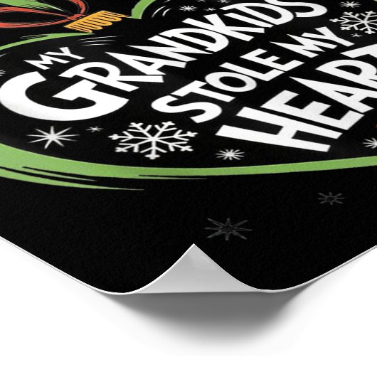 私の孫は私のクリスマスファミリーを盗んだ ポスター (角)