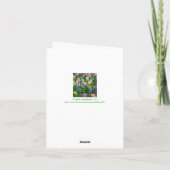 "私の孫への母"の母の日カード カード (裏面)