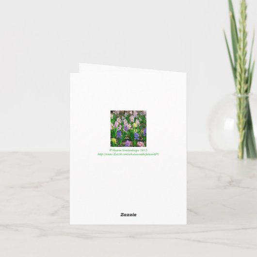 "私の孫への母"の母の日カード カード (裏面)