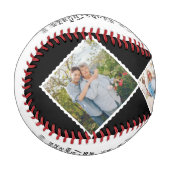 私の孫カスタムに4枚の写真で贈り物 野球ボール (正面左)