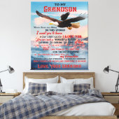 私の孫ギフトへの手紙、愛の男の赤ちゃんギフトアイディア キャンバスプリント (インサイチュ (寝室))