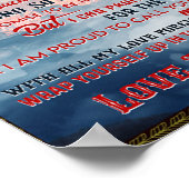 私の孫ギフトへの手紙、愛の男の赤ちゃんギフトアイディア ポスター (角)