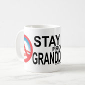 私の孫娘から遠くににとどまって下さい コーヒーマグカップ (正面左)