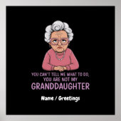 私の孫娘ではなくあなたは言うことができない ポスター (正面)