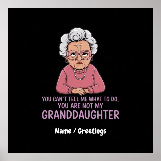 私の孫娘ではなくあなたは言うことができない ポスター (正面)