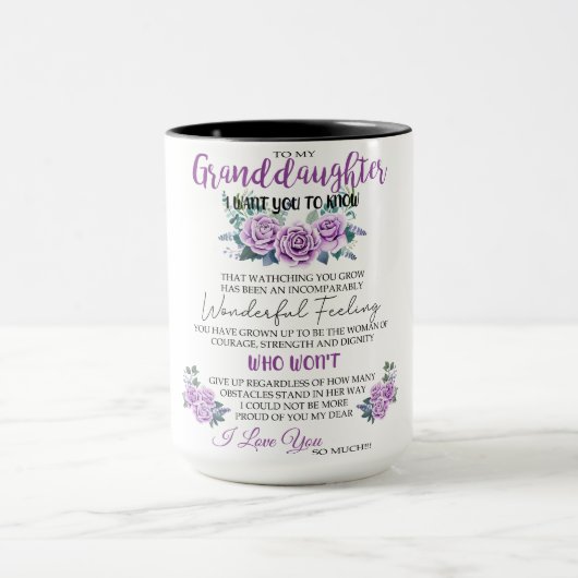 私の孫娘におばあちゃん最高のにのマグギフトに マグカップ (中央)