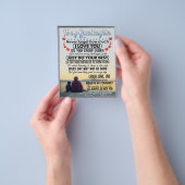 私の孫娘には、ベビーガール誕生日ギフトアイディア チラシ (手)