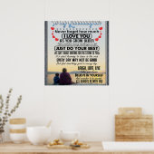 私の孫娘には、ベビーガール誕生日ギフトアイディア ポスター (キッチン)