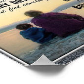 私の孫娘には、ベビーガール誕生日ギフトアイディア ポスター (角)