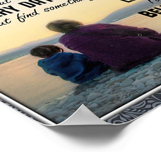 私の孫娘には、ベビーガール誕生日ギフトアイディア ポスター (角)