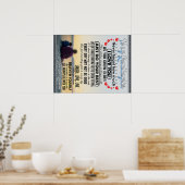 私の孫娘には、ベビーガール誕生日ギフトアイディア ポスター (キッチン)