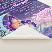 私の孫娘に蝶誕生日ギフトアイディア シェルパブランケット (3/4)