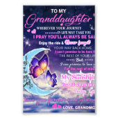 私の孫娘に蝶誕生日ギフトアイディア フォトプリント            (正面)