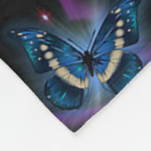 私の孫娘に蝶誕生日ギフトアイディア フリースブランケット (角)