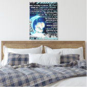 私の孫娘に象誕生日ギフトアイディア キャンバスプリント (インサイチュ (寝室))