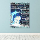 私の孫娘に象誕生日ギフトアイディア キャンバスプリント (インサイチュ (ウッドフロア))