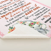 私の孫娘に象誕生日ギフトアイディア シェルパブランケット (3/4)