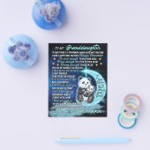 私の孫娘に象誕生日ギフトアイディア チラシ (シングル)