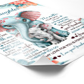 私の孫娘に象誕生日ギフトアイディア フォトプリント            (角)