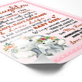 私の孫娘に象誕生日ギフトアイディア フォトプリント            (角)