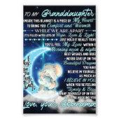 私の孫娘に象誕生日ギフトアイディア フォトプリント            (正面)