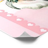 私の孫娘に象誕生日ギフトアイディア ポスター (角)