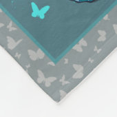 私の孫娘に – キス、おばあちゃん フリースブランケット (角)