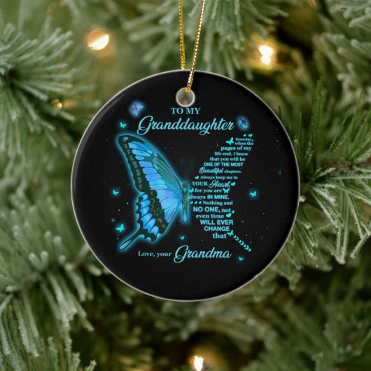 私の孫娘に セラミックオーナメント (ツリー)