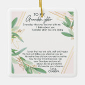 私の孫娘に セラミックオーナメント (正面)