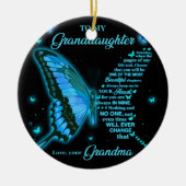 私の孫娘に セラミックオーナメント (正面)