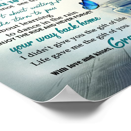 私の孫娘に ポスター (角)