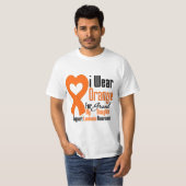 私の孫娘のための白血病Iの衣服のオレンジリボン Tシャツ (正面フル)