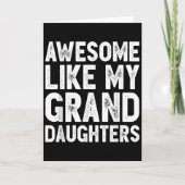 私の孫娘のような面白い父の日 カード (正面)