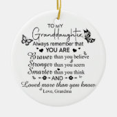 私の孫娘のオーナメントに セラミックオーナメント (正面)