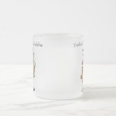 私の孫娘のマグについてのナット フロストグラスマグカップ (中央)