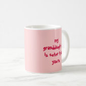 私の孫娘はあなたのの#1祖母よりかわいいです コーヒーマグカップ (正面右)