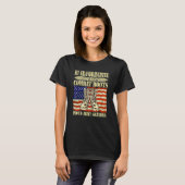 私の孫娘は戦闘靴を着誇りを持ったて軍用グラ Tシャツ (正面フル)
