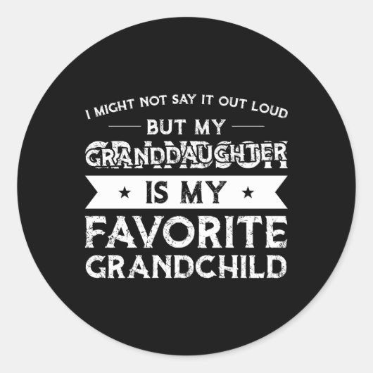 私の孫娘は私の孫お気に入りのである ラウンドシール (正面)