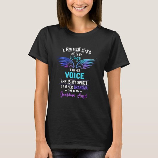 私の孫娘は私の守護天使である私は彼女である Tシャツ (正面)