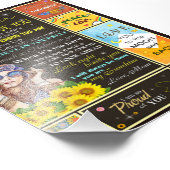 私の孫娘ひまわり誕生日ギフトアイディア フォトプリント            (角)