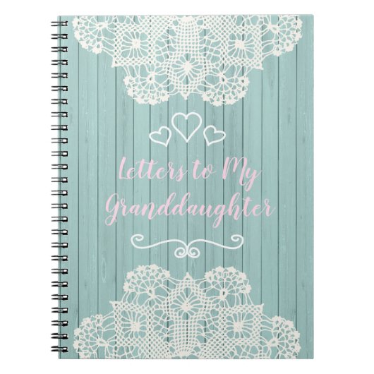 私の孫娘へのカスタマイズ可能な手紙 ノートブック (正面)