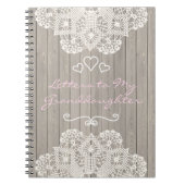 私の孫娘へのカスタマイズ可能な手紙 ノートブック (正面)