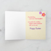 私の孫娘へのハッピーイースターカード シーズンカード (内部)