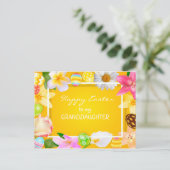 私の孫娘へのハッピーイースター ポストカード (スタンド正面)