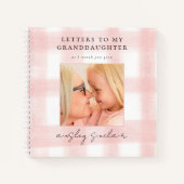 私の孫娘への手紙ジンガム赤面写真 ノートブック (正面)