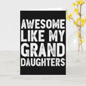 私の孫娘みたいで面白い父の日 カード (黄色い花)