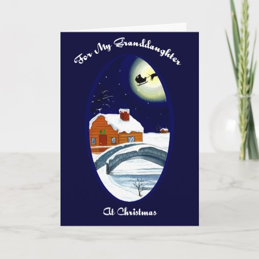 私の孫娘クリスマスカード シーズンカード (正面)