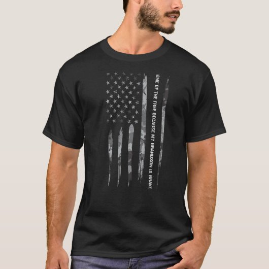 私の孫Iアメリカのために無料の息子の家 Tシャツ (正面)