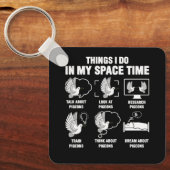 私の宇宙タイムで行うことハト繁殖豚 キーホルダー (正面)